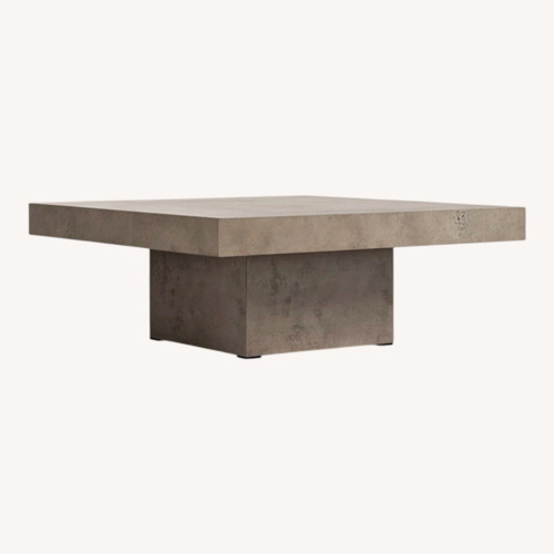 Used AllModern Dark Gray Concrete Coffee Table for sale on AptDeco