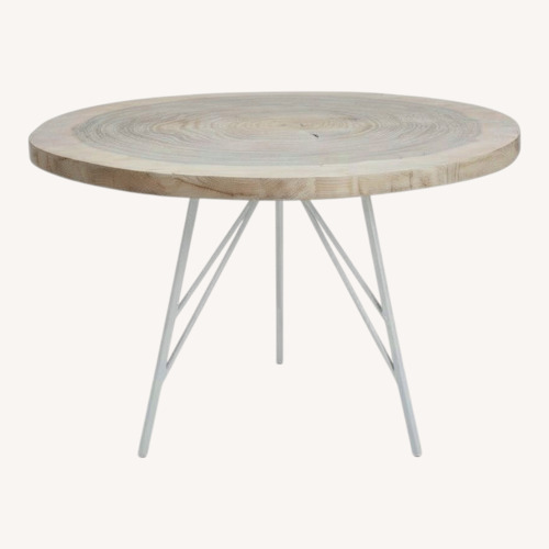 Used ABC Carpet and Home White Wood Dining Table for sale on AptDeco