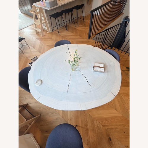 Used ABC Carpet and Home White Wood Dining Table for sale on AptDeco