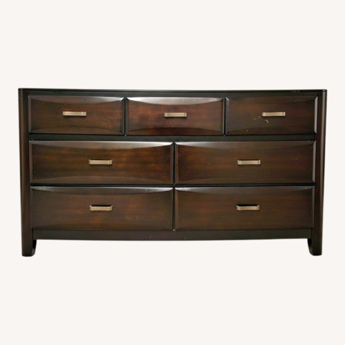 Used Dark Brown Wood Chest for sale on AptDeco