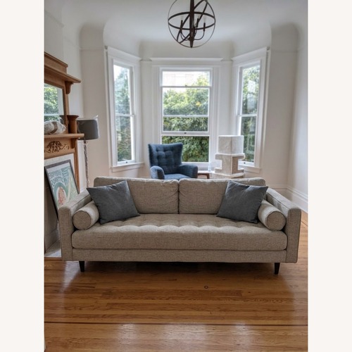 Used Article Sven Birch Gray 3+ Seater Sofa for sale on AptDeco