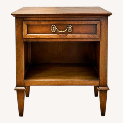 Used Vintage "By Drexel" Europa Walnut Nightstand for sale on AptDeco