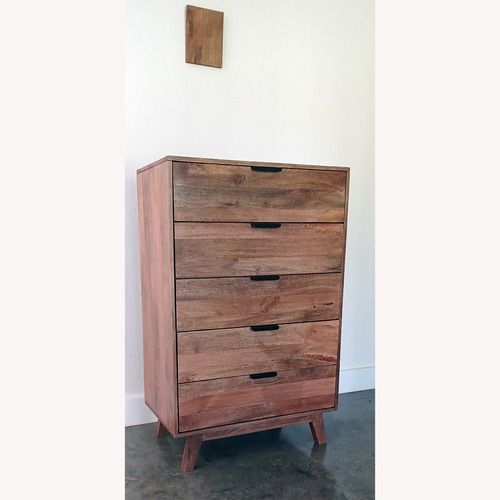 Used Solid Wood Koblenz Dresser Tallboy 5 Drawers for sale on AptDeco