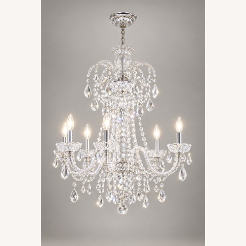 Used Swarovski Crystal Dining Chandelier, Chrome for sale on AptDeco