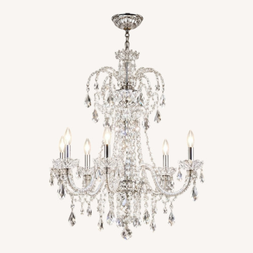 Used Swarovski Crystal Dining Chandelier, Chrome for sale on AptDeco
