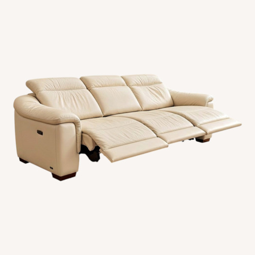 Used Natuzzi Italian Leather power recliner sofa 3+ for sale on AptDeco