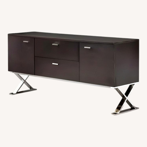 Used Dark Brown Wood Sideboard for sale on AptDeco
