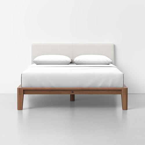 Used Thuma Full Bed Walnut With PillowBoard for sale on AptDeco