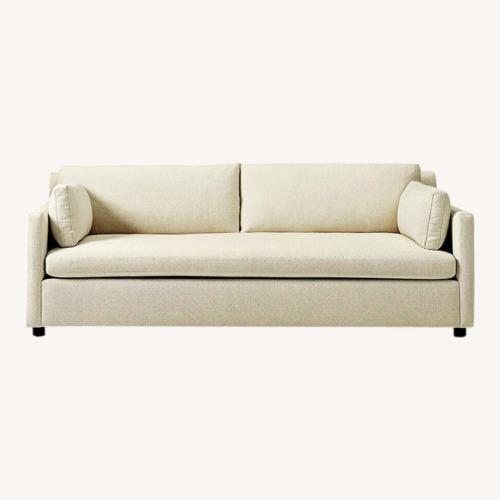 Used West Elm Alabaster Basketweave Marin Sofa for sale on AptDeco