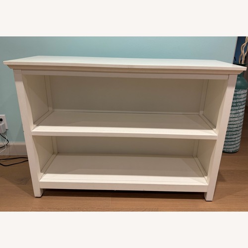 Used Pottery Barn Kids Cameron White Wood Bookcase for sale on AptDeco