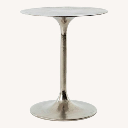 Used Tulip Side Table in Silver by Lumens for sale on AptDeco