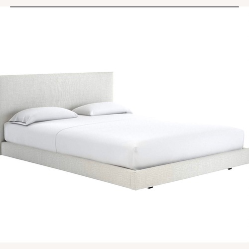 Used CB2 Facade Upholstered Queen Bed for sale on AptDeco