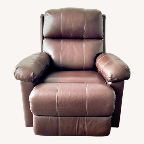 Used Brown Leather Recliner for sale on AptDeco