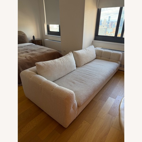 Used Crate & Barrel Cambria Boucle Sofa for sale on AptDeco