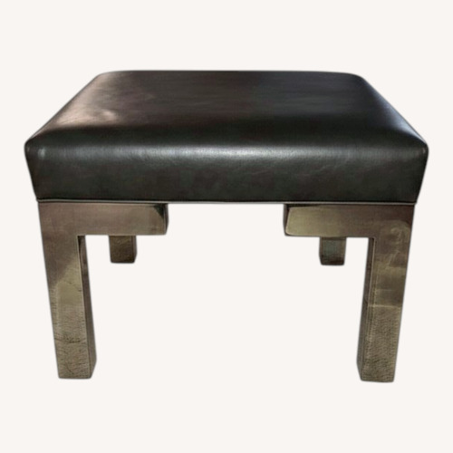 Used Mitchell Gold + Bob Williams Dark Gray Ottoman for sale on AptDeco