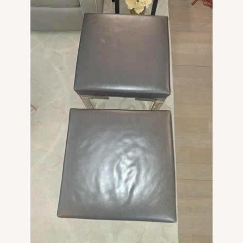 Used Mitchell Gold + Bob Williams Dark Gray Ottoman for sale on AptDeco