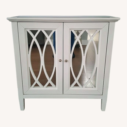Used White Wood Veneer Sideboard for sale on AptDeco