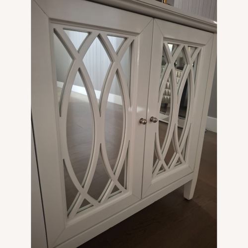 Used White Wood Veneer Sideboard for sale on AptDeco