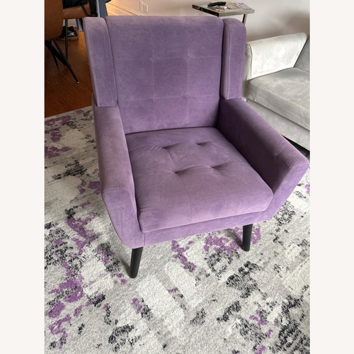 Used Purple Accent Chair for sale on AptDeco