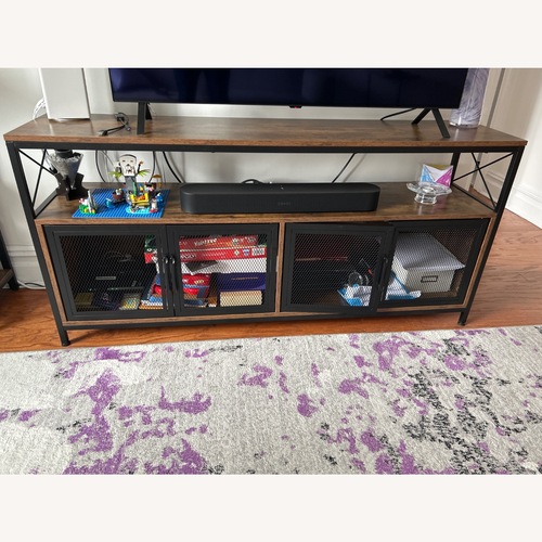 Used Wayfair Dark Brown Wood Media Storage for sale on AptDeco