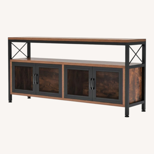 Used Wayfair Dark Brown Wood Media Storage for sale on AptDeco