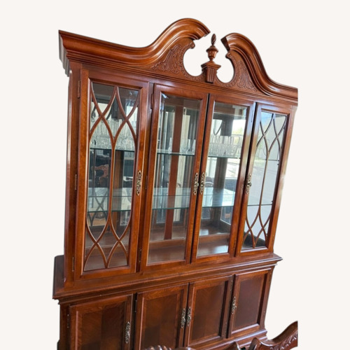 Used Vintage/Antique Dark Brown Wood Sideboard for sale on AptDeco