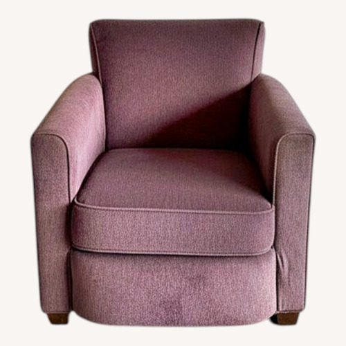 Used Purple Armchair One Ottoman for sale on AptDeco