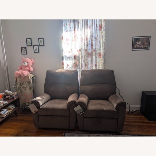 Used Ashley Furniture Dark Brown Recliner for sale on AptDeco