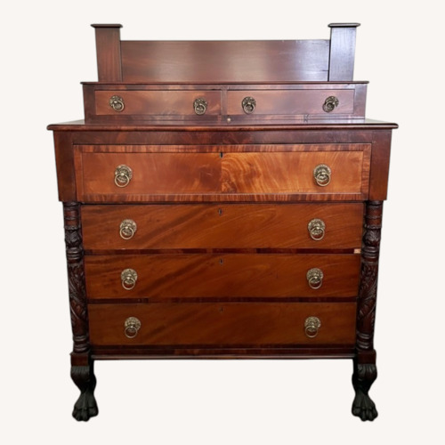 Used Vintage/Antique Dark Brown Wood Dresser for sale on AptDeco