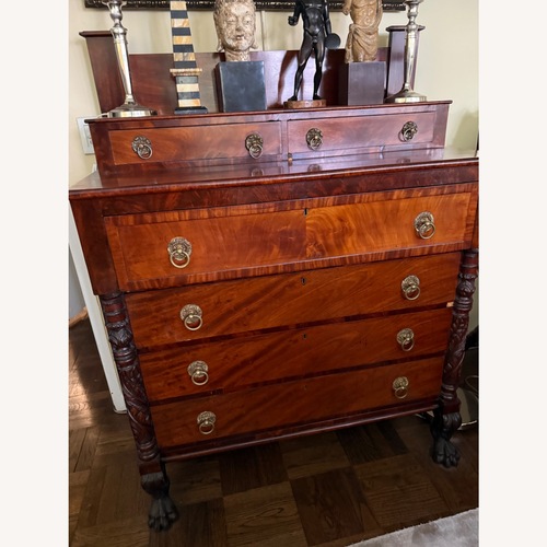 Used Vintage/Antique Dark Brown Wood Dresser for sale on AptDeco