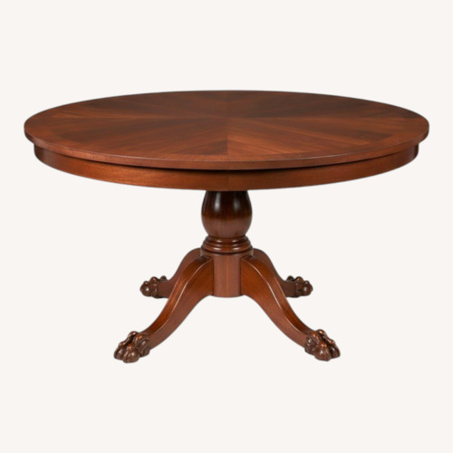 Used Ralph Lauren Dark Brown Wood Dining Table for sale on AptDeco