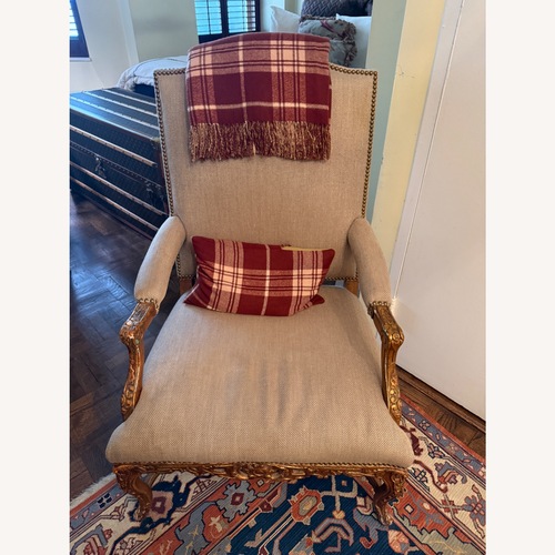 Used Vintage/Antique Natural Wood Accent Chair for sale on AptDeco