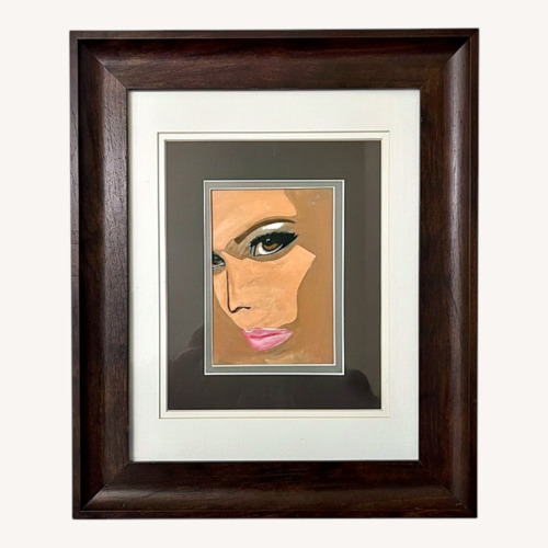 Used Pink Lady Oil Painting for sale on AptDeco