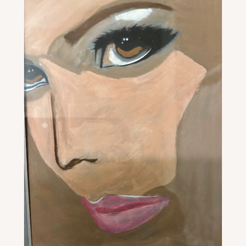 Used Pink Lady Oil Painting for sale on AptDeco