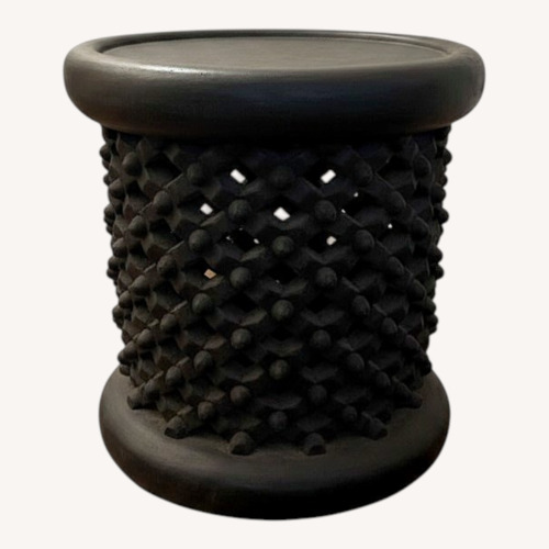 Used Vintage/Antique Black Wood Side Table for sale on AptDeco