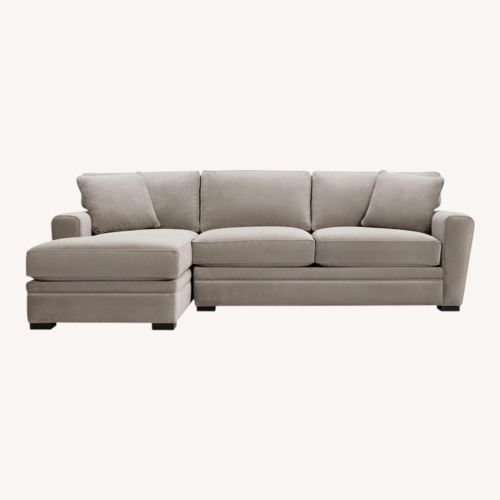 Used Raymour & Flanigan Artemis Beige Sectional Chaise for sale on AptDeco