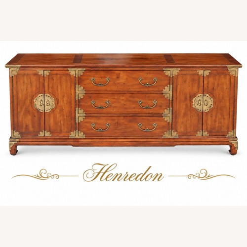 Used Vintage/Antique Light Brown Wood Sideboard for sale on AptDeco