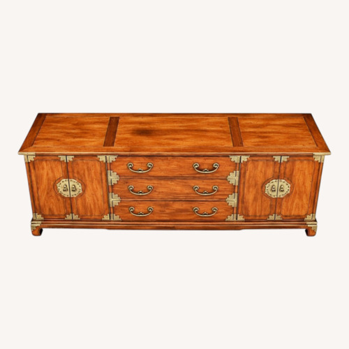 Used Vintage/Antique Light Brown Wood Sideboard for sale on AptDeco