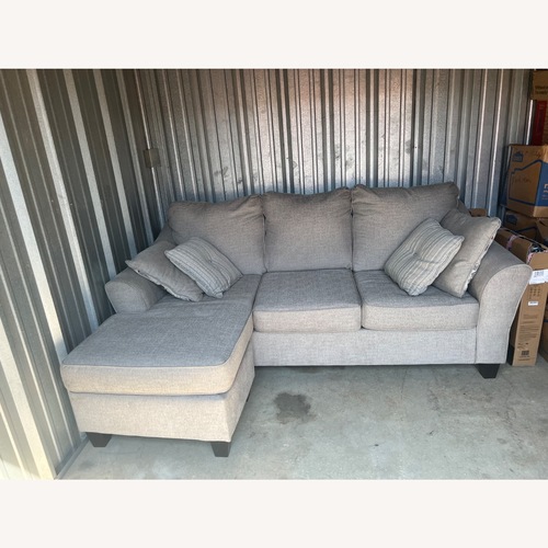 Used Light Gray 2 Piece Sectional for sale on AptDeco