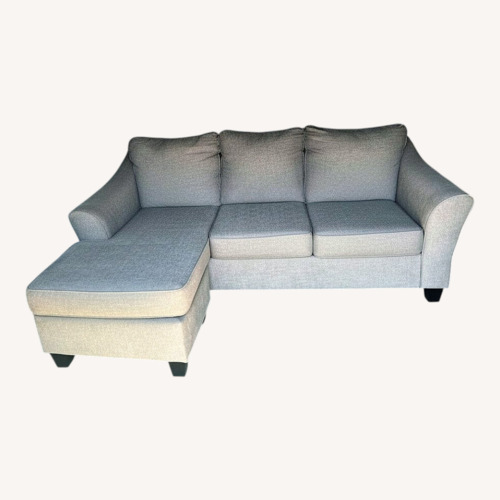 Used Light Gray 2 Piece Sectional for sale on AptDeco
