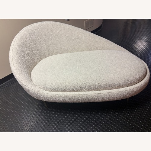 Used Jonathan Adler White Boucle Ether Chaise Lounge for sale on AptDeco