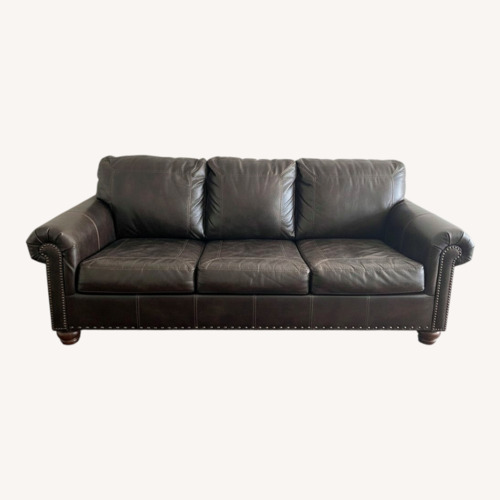 Used Ashley Furniture Dark Brown Sleeper Sofa for sale on AptDeco