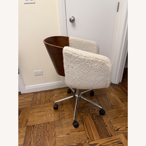Used Home Goods Natural Wood Office Chair for sale on AptDeco