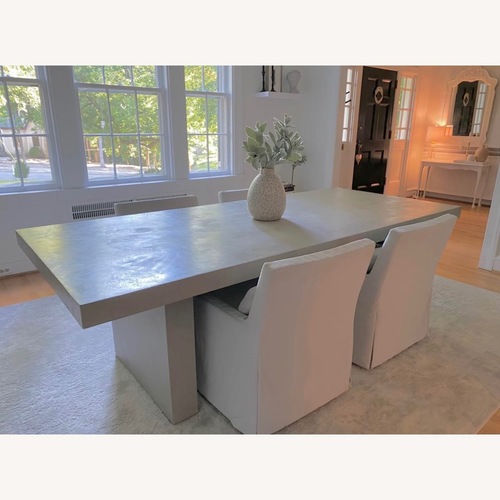 Used Restoration Hardware Light Gray Dining Table for sale on AptDeco