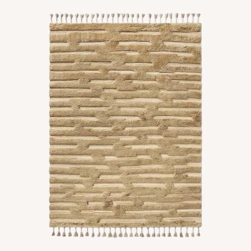 Used Restoration Hardware Morro Wool Rug 9x12 Wheat Hand-Knotted Wool for sale on AptDeco