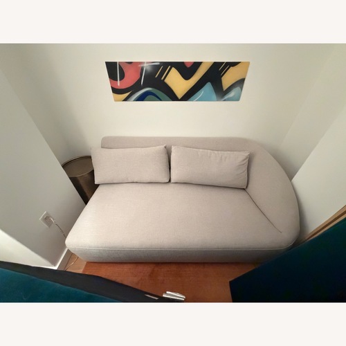 Used West Elm Aviana Light Gray Fabric 2 Seater Sofa for sale on AptDeco