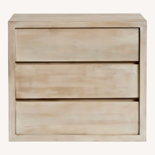 Used Pottery Barn Cayman 3 Drawer Dresser Biscotti for sale on AptDeco