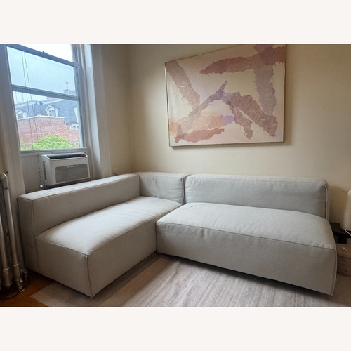 Used Blu Dot Light Grey Cleon Sectional Sofa for sale on AptDeco