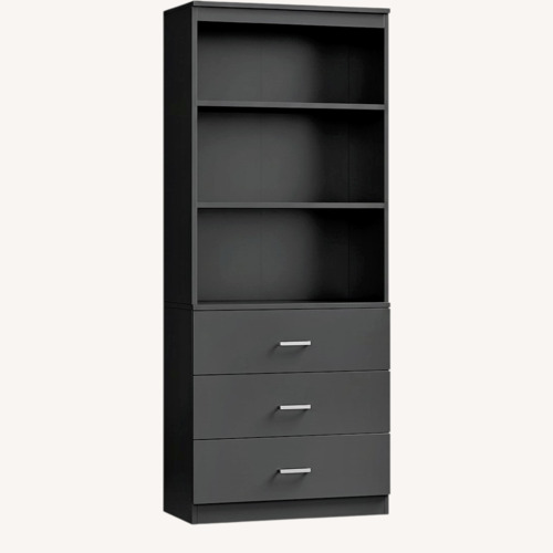Used 6-Tier Dark Brown Bookcase with 3-Drawer Storage for sale on AptDeco