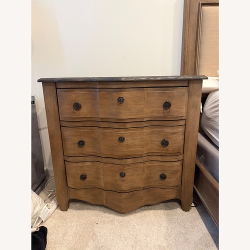 Used Raymour & Flanigan Light Brown Wood Dresser for sale on AptDeco